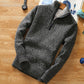 Titan herren pullover mit halbem reibverschluss - warmer strickpullover
