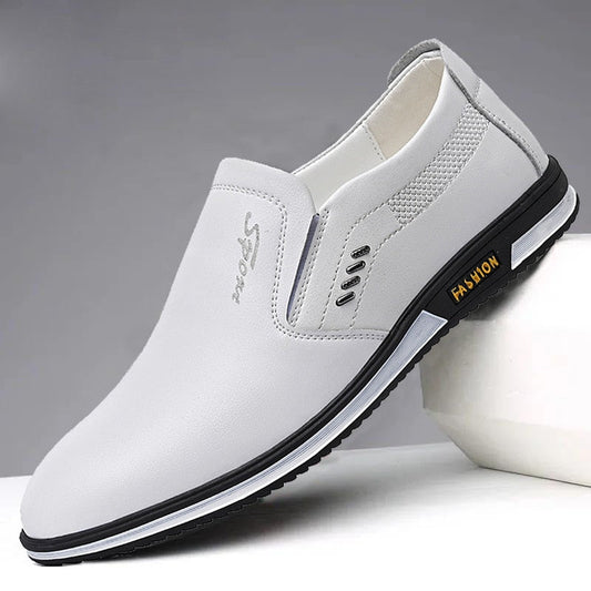Elegante herrenschuhe aus leder in verschiedenen farben