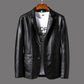 Herren-blazerjacke aus leder – stil und komfort vereint
