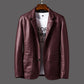 Herren-blazerjacke aus leder – stil und komfort vereint