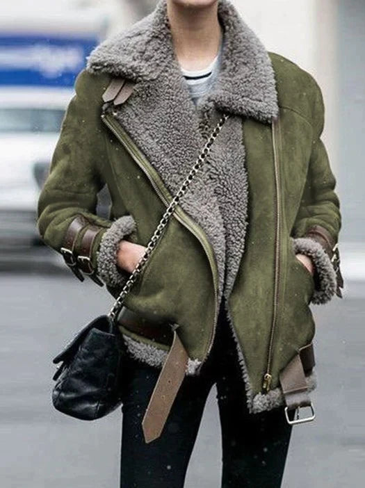 Leder - schnallenjacke