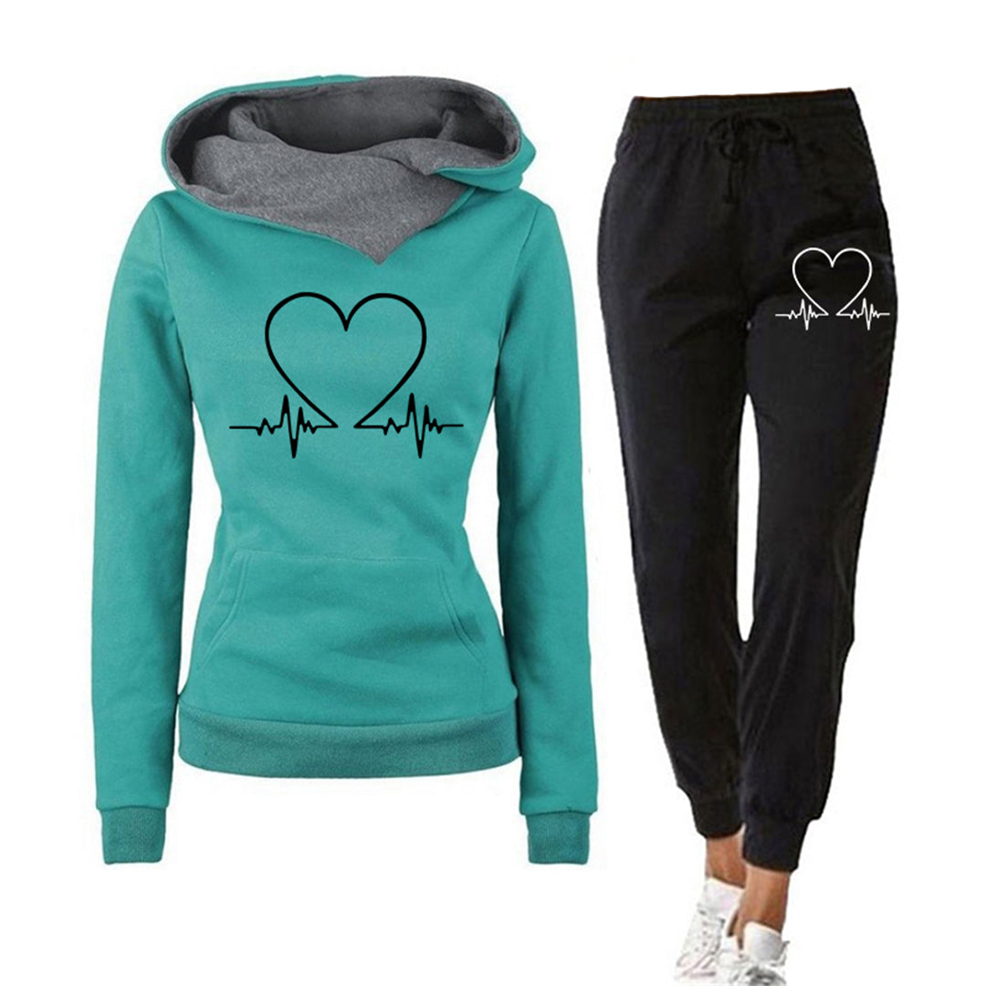 Heartbeat - elegantes damen-joggingset mit bequemer hose
