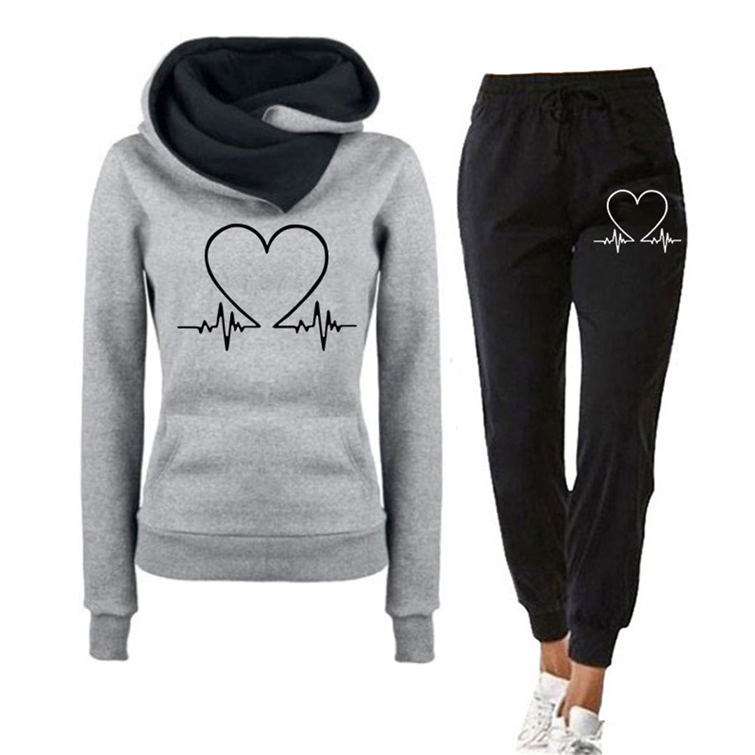 Heartbeat - elegantes damen-joggingset mit bequemer hose