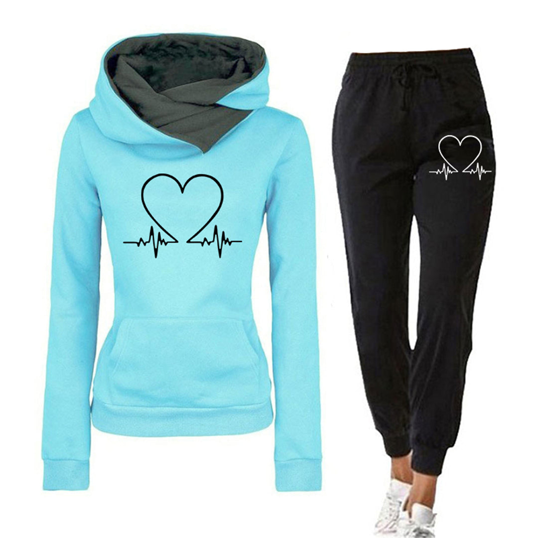 Heartbeat - elegantes damen-joggingset mit bequemer hose