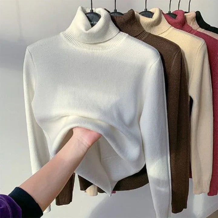 Alpaka - maxi komfort pullover mit farbe