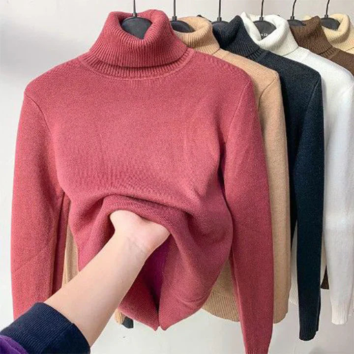 Alpaka - maxi komfort pullover mit farbe