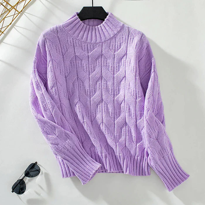 Taisia - moderner gestrickter damenpullover