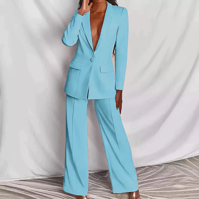 JESIKA - stilvolles set bestehend aus edlem blazer und eleganter hose