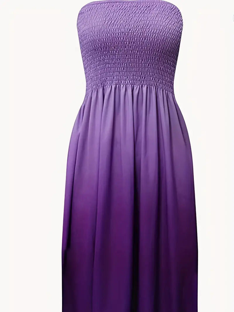 Lila Midikleid für Damen fur Sommer