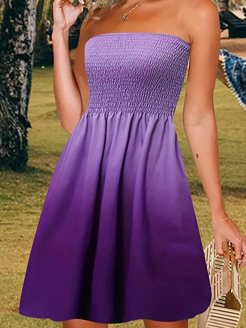 Lila Midikleid für Damen fur Sommer