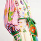 Babette | ein langes kleid im vintage-stil mit druck
