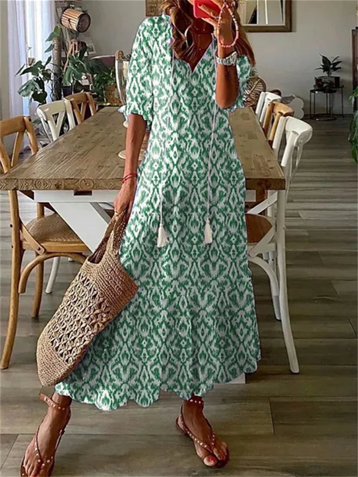 Grün Maxi Kleid für Damen