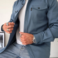 Hemd blau für herren
