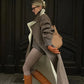 Langer Wollmantel – Braun – Oversize – Trenchcoat aus Wolle – Wintermäntel und -jacken für Damen-Leyna Moda