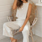 Leinen Set für Damen mit Shirt und Hose