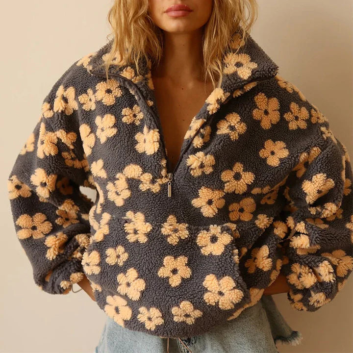 Daisy – fleece warm bloom pullover