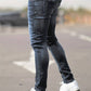 Grau Zerrissene Jeans für Herren