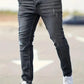 Grau Zerrissene Jeans für Herren