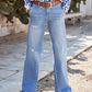 Marlene – wide leg sunny blue destroy
