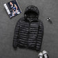 Remi - elegante, ultraleichte herrenjacke mit kapuze