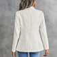 Rückseite Beige Tweed Blazer für Damen