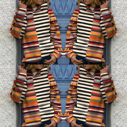 Eva janssen – mehrfarbiger kapuzenpullover