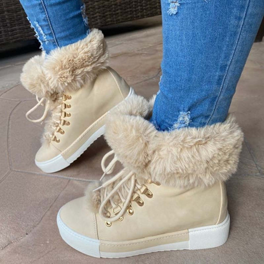 Plüschstiefeletten für frauen
