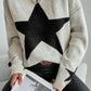 Damen-winterpullover mit sternen-print – modischer pullover mit langen armeln