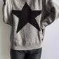 Damen-winterpullover mit sternen-print – modischer pullover mit langen armeln