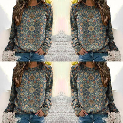 Eva janssen – eleganter pullover mit blumenmuster