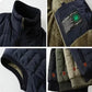 Warme outdoor-weste mit futter für herren
