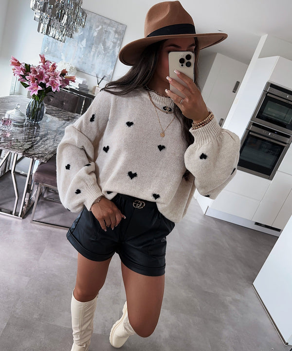 Philine - übergroßer pullover joslin creme