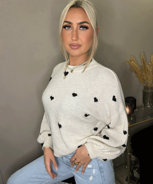 Philine - übergroßer pullover joslin creme