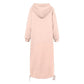 Urbanes hoodie-kleid mit kängurutasche