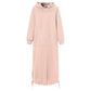 Urbanes hoodie-kleid mit kängurutasche