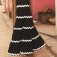 Weißes maxi-kleid mit blauen wellen - Anna