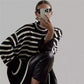 Natalie - gestreifter rollkragenpullover