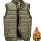 Warme outdoor-weste mit futter für herren