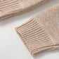 Ärmel aus beigem Strickpullover für Herren