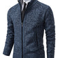 Blauer Strickpullover für Herren