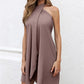 Elegantes drapiertes sommerkleid