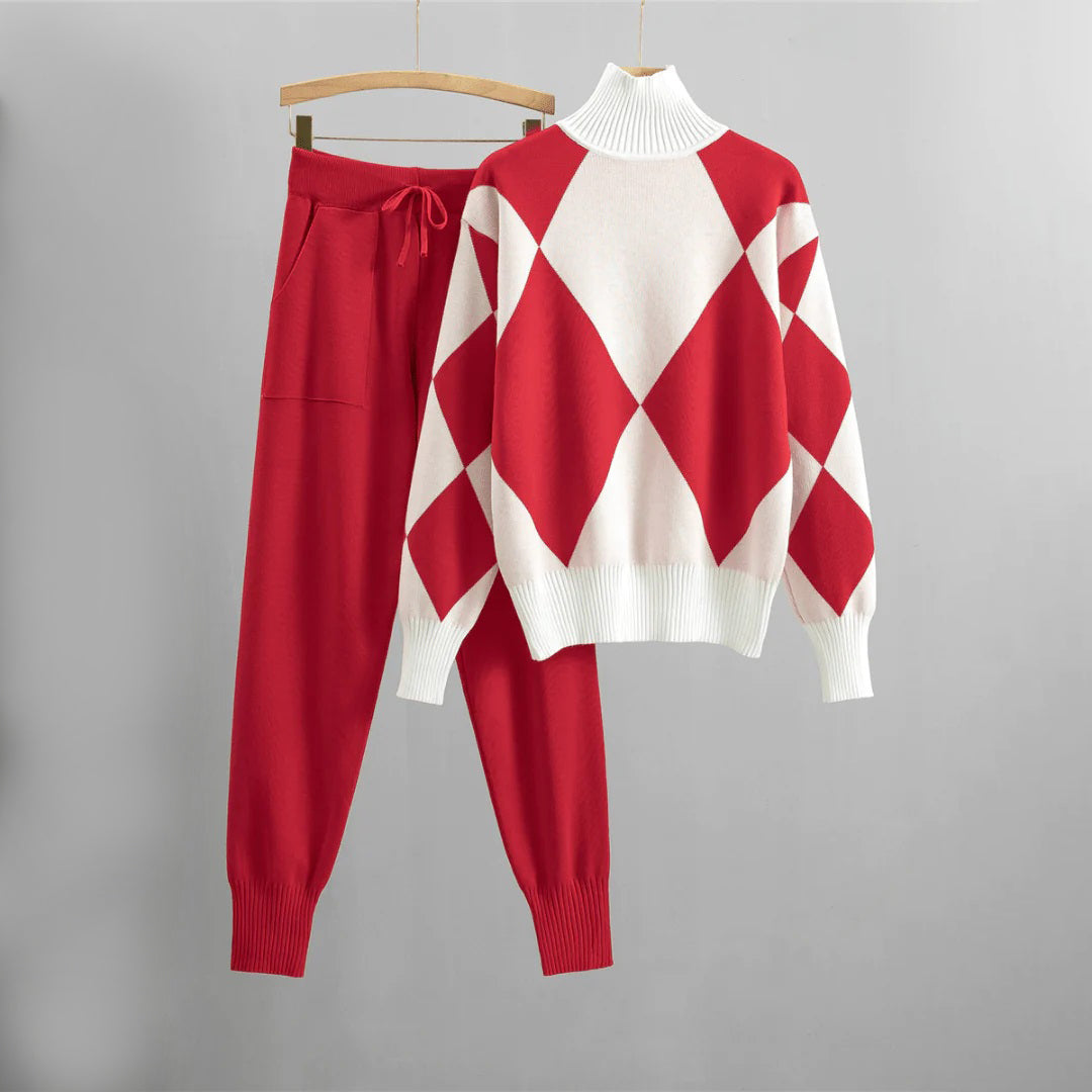 Maryana – kuscheliger pullover und hose für einen stilvollen look