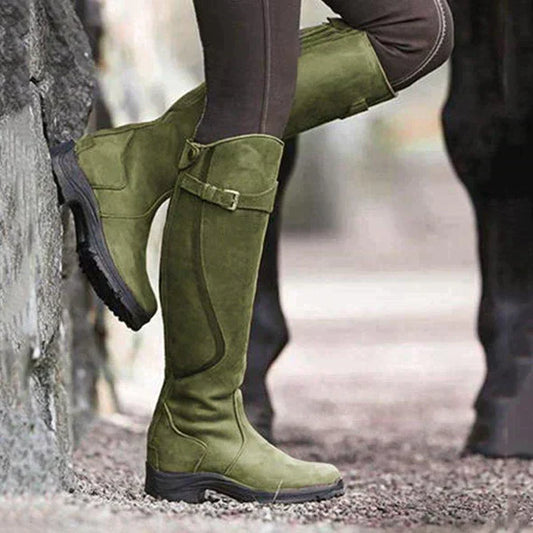 grün Robuste Reitstiefel für Damen