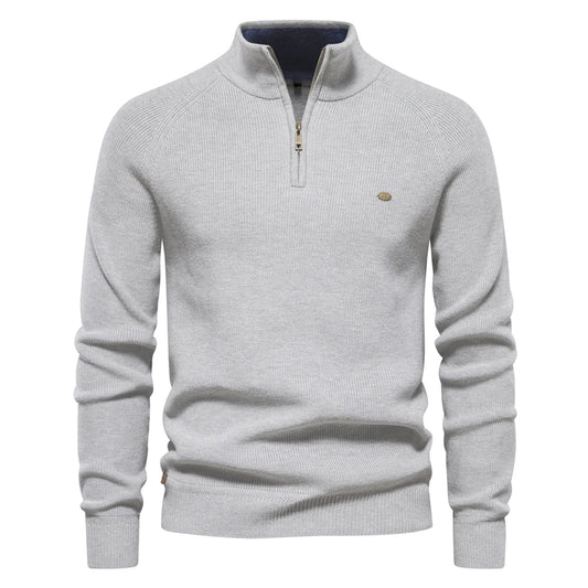 Pullover mit halbem reißverschluss