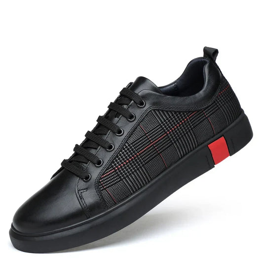 Eleganter herren-sneaker aus leder
