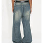 Weldon - gewaschene retro weite jeans