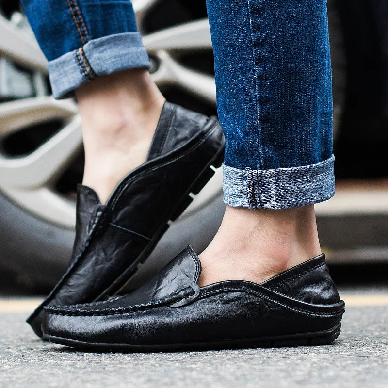 Herrenschuhe aus echtem italienischem leder