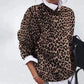Oliv - eleganter pullover mit aufdruck