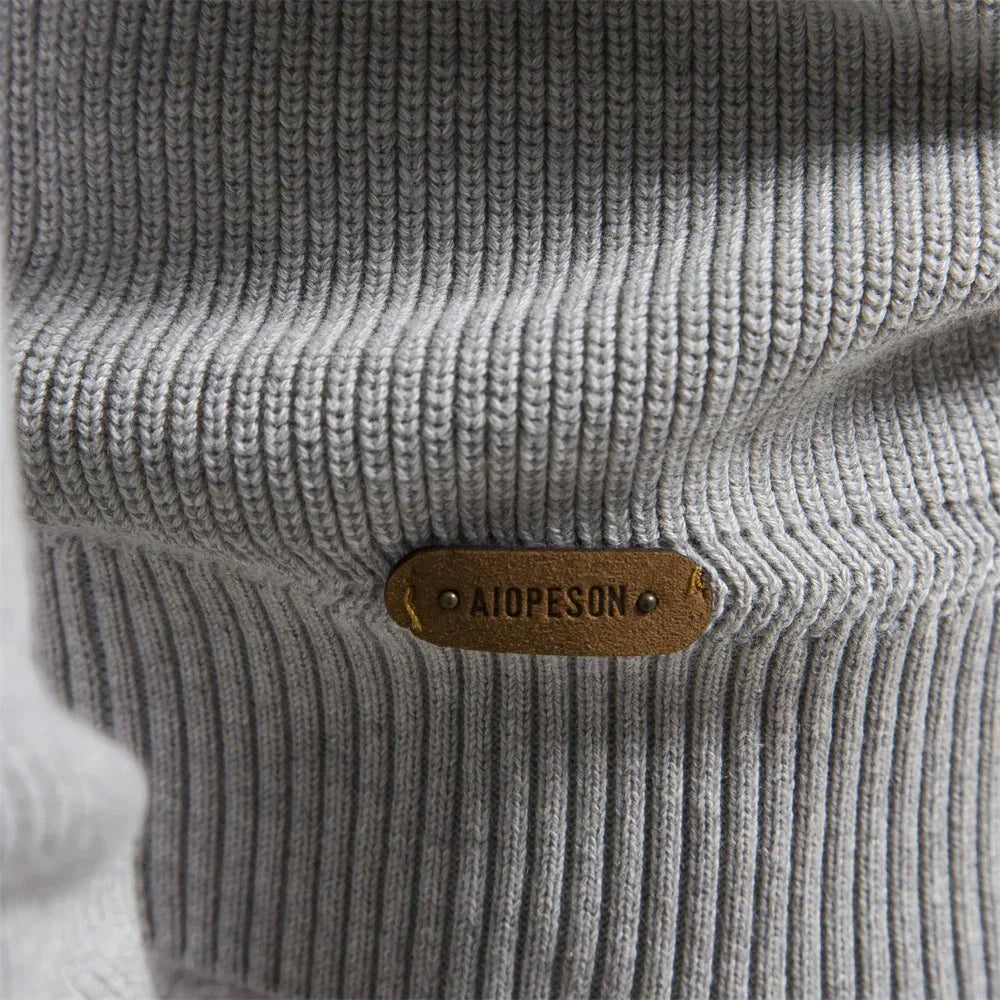 Pullover mit halbem reißverschluss