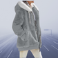 Übergroße teddyjacke für damen | gemütlich und warm | wintermantel